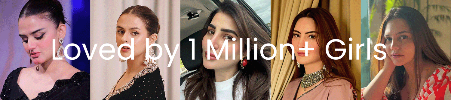 Pakistani celebrities and influencers wearing traditional and modern looks, representing the natural beauty Makeuptale celebrates and empowers